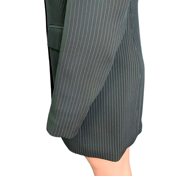 Alex Garfield Vintage Button Down Blazer Suit Jacket Women Size 4 Blue P… - Picture 8 of 16